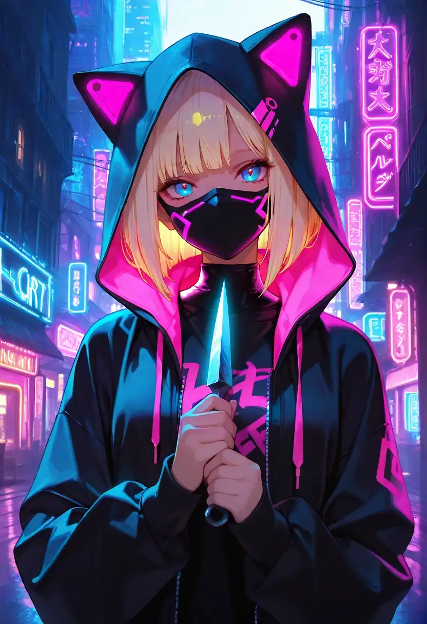 AI art "Futuristic assassin"