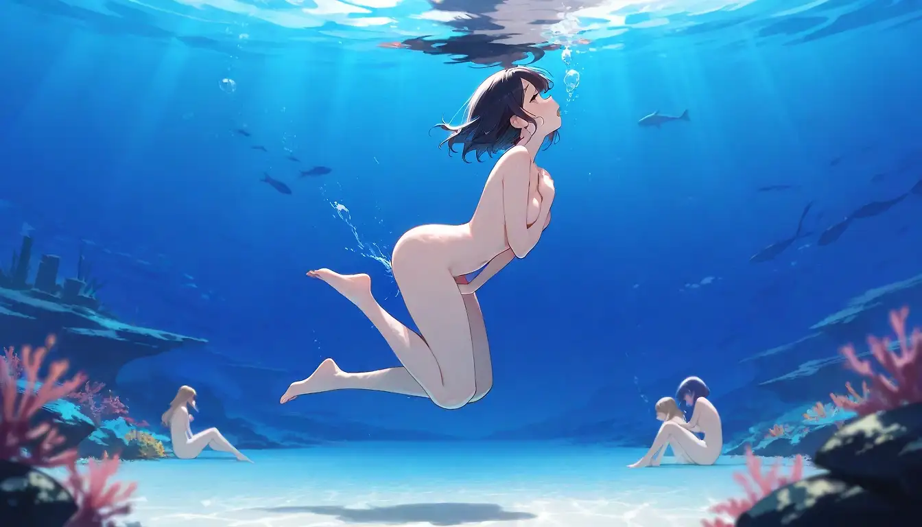 AI art "underwater and masturbation"