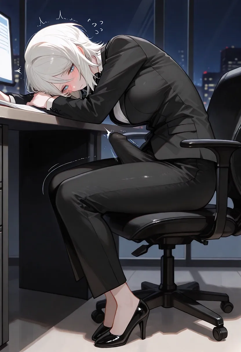 Faust alone in office