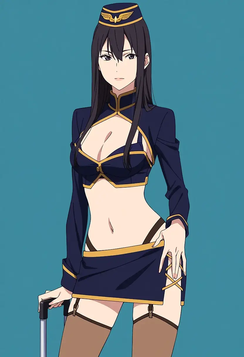 AI art 'Flight attendant'