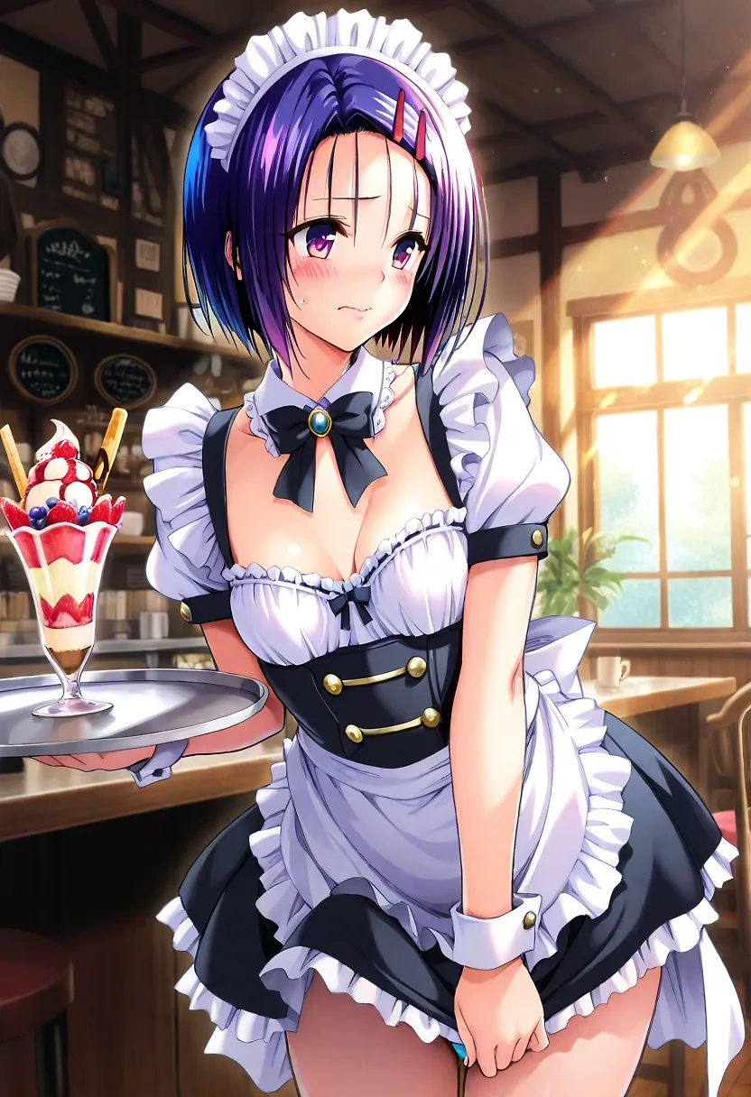 AI art "Maid Sairenji Haruna"