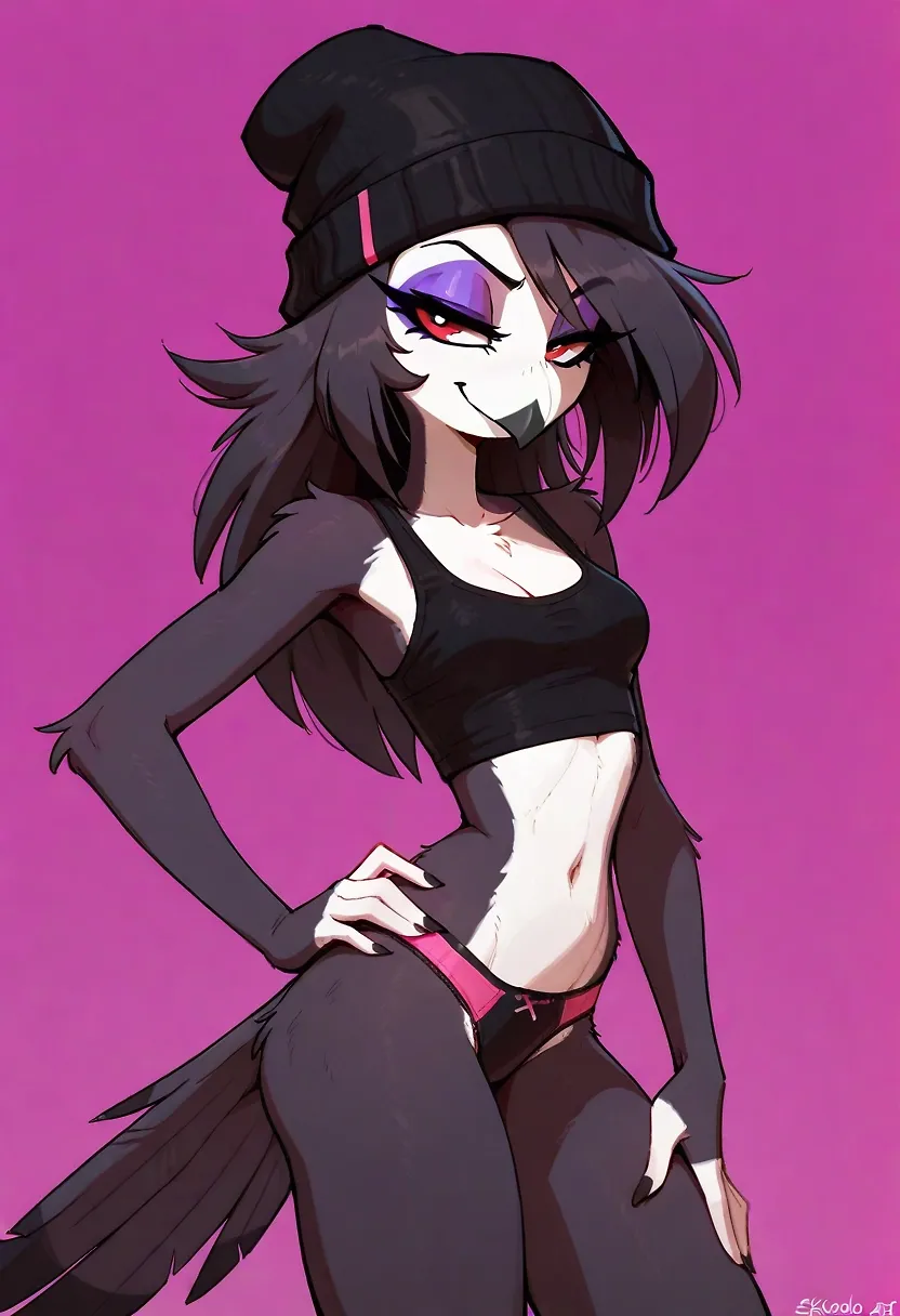 Octavia showing off her undies