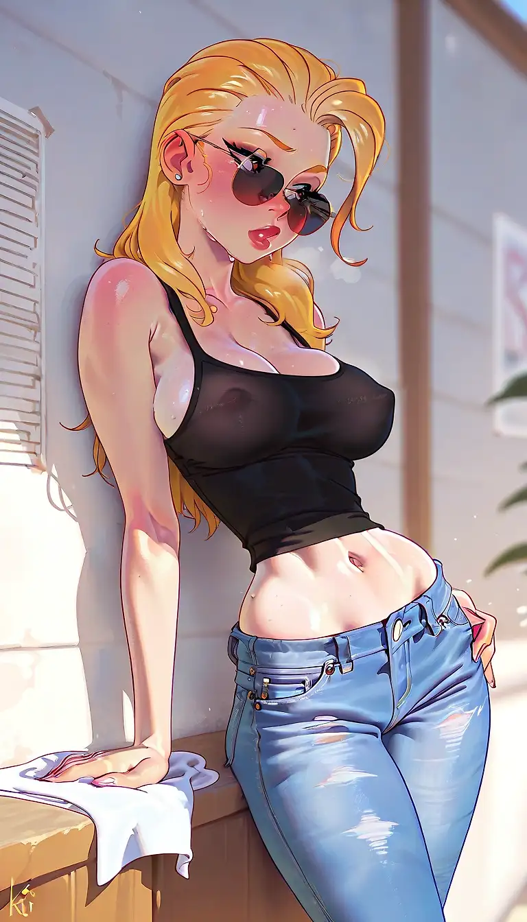 AI art "Johnny bravo"