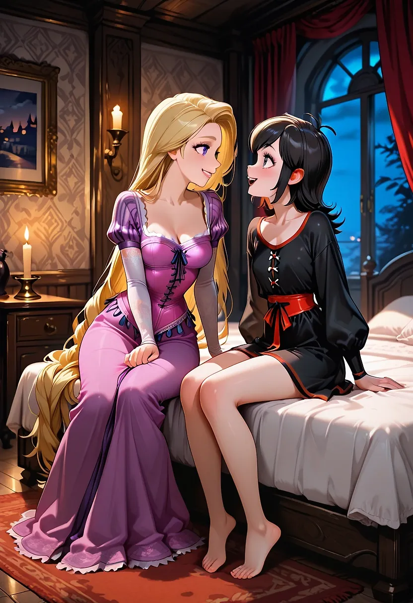 Mavis and Rapunzel, Night Visit