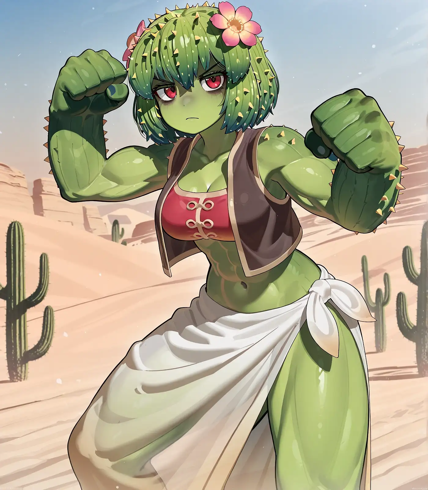 AI art "Cactus Girl"