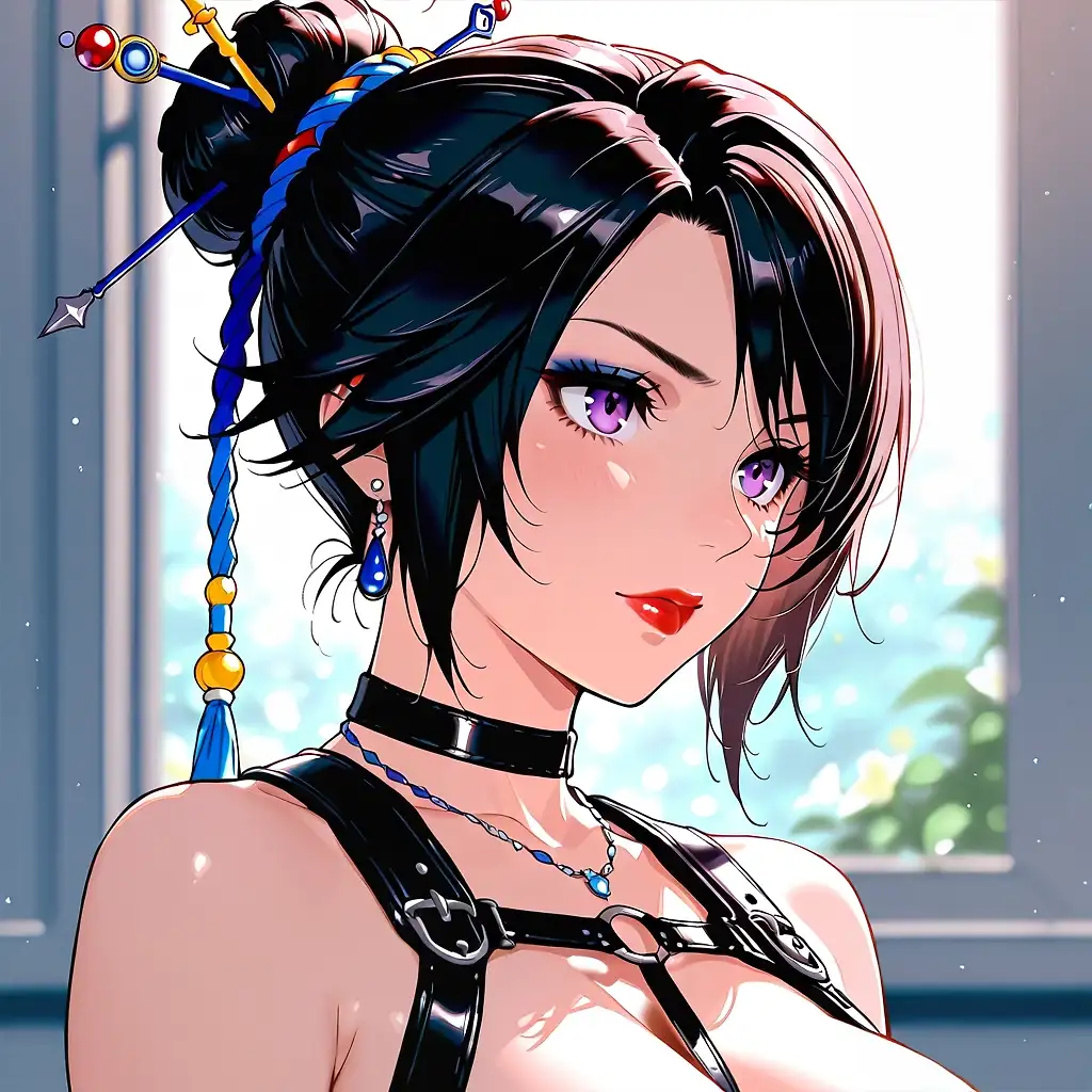 AI art 'Lulu (FFX)' with user description 'https://linktr.ee/NSFWAIART420'