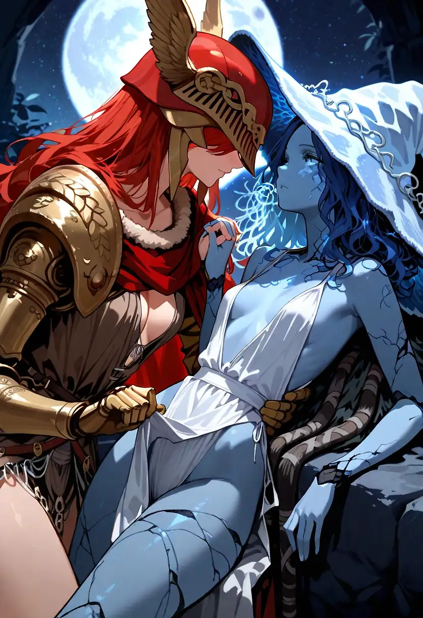 AI art "Melania and ranni mostly full set"