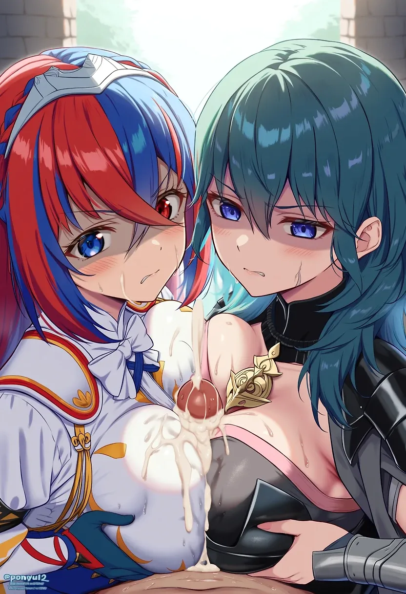 Alear and Byleth fellatio and paiuri fire emblem