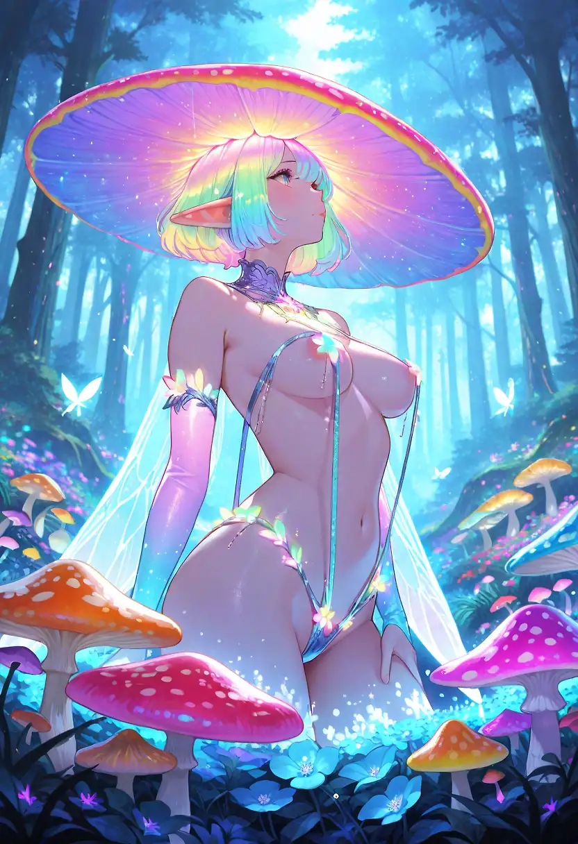 AI art "Mushroom fairy"